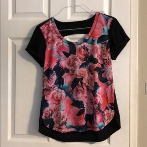 Lululemon Floral Performance Tee Shirt